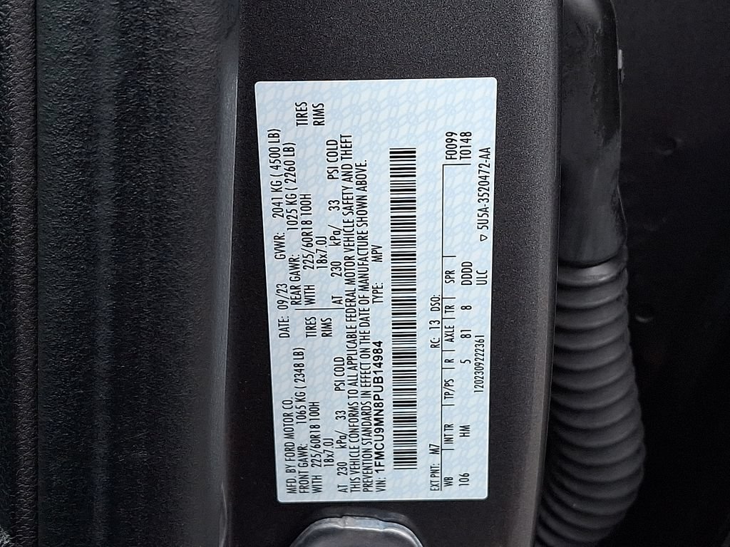 Certified 2023 Ford Escape ST-Line w/ Tech Pack #1 AWD/4WD image 27