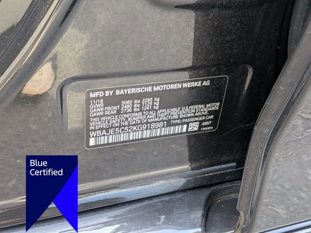 Used 2019 BMW 540i w/ Convenience Package RWD image 38