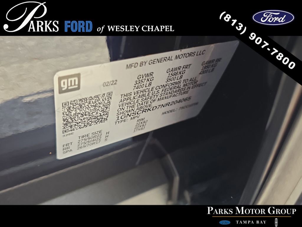 Used 2022 Chevrolet Tahoe RST w/ Luxury Package image 34