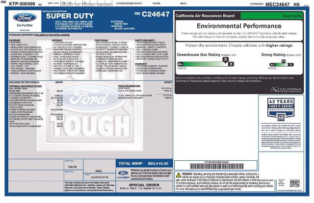 Certified 2021 Ford F350 Platinum AWD/4WD image 19