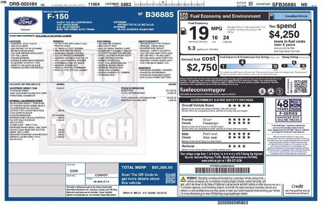 Certified 2025 Ford F150 Platinum w/ Equipment Group 702A High AWD/4WD image 32