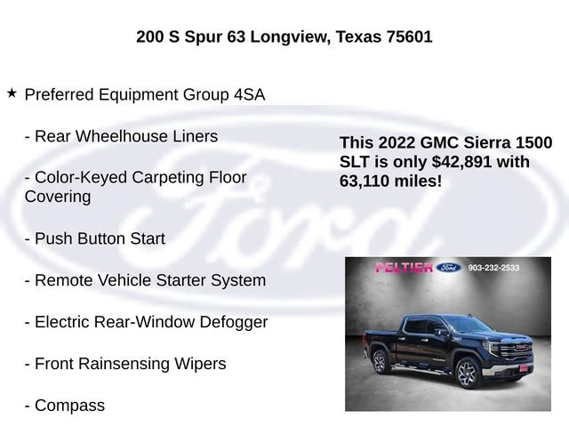 Used 2022 GMC Sierra 1500 SLT AWD/4WD image 10