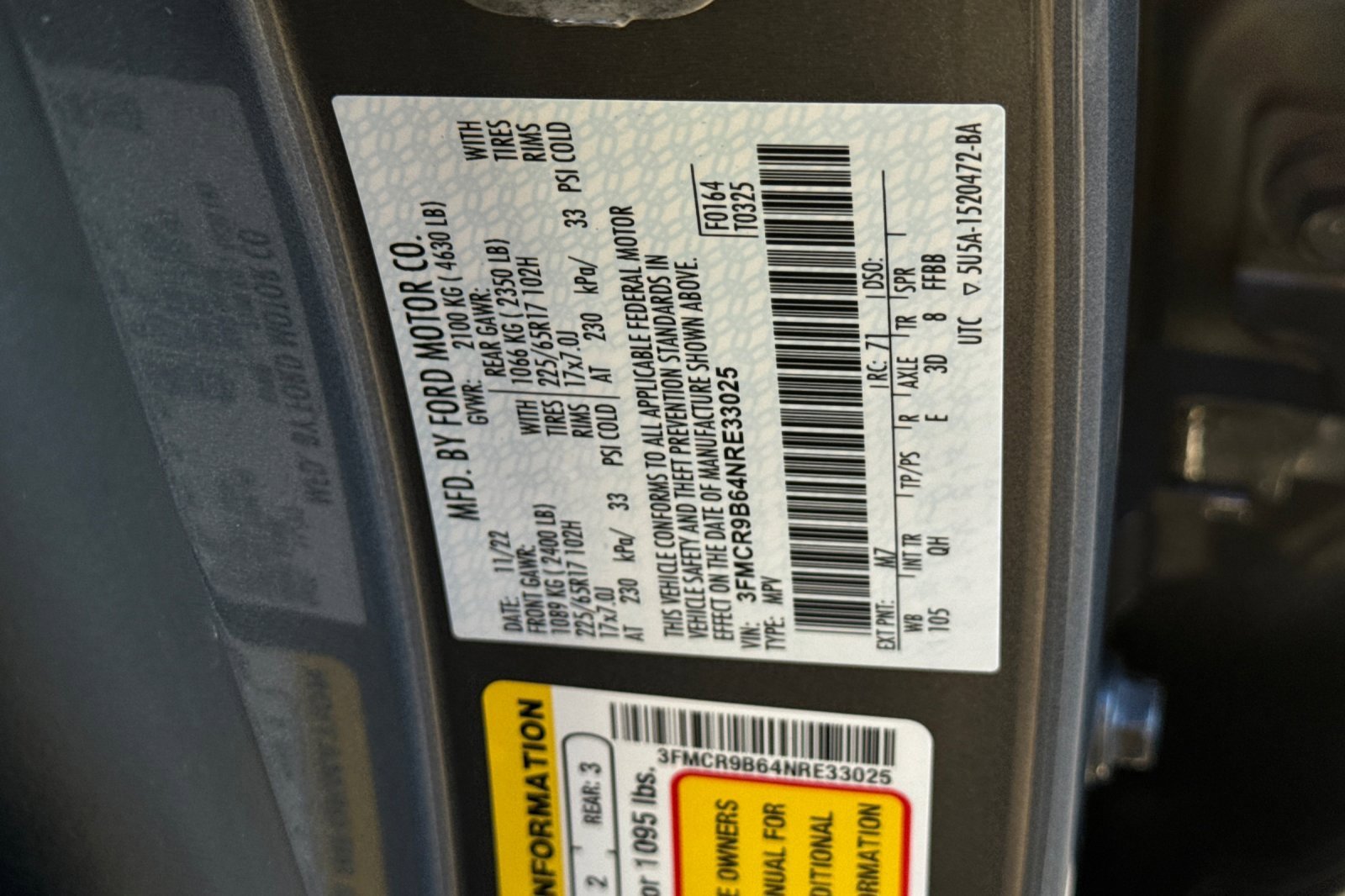 Certified 2022 Ford Bronco Sport Big Bend w/ Convenience Package image 27