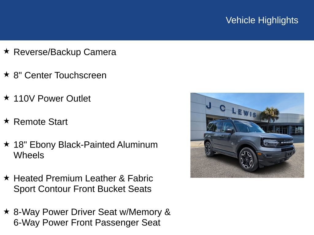 Certified 2024 Ford Bronco Sport Outer Banks AWD/4WD image 33