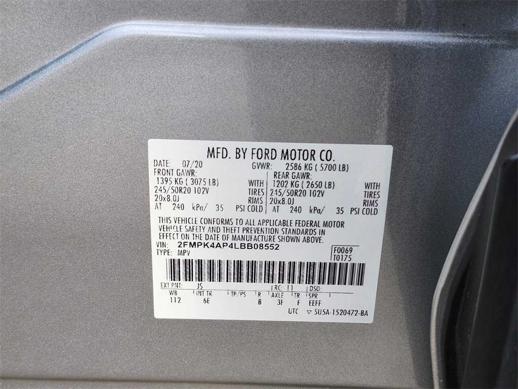 Certified 2020 Ford Edge ST w/ Cold Weather Package image 31