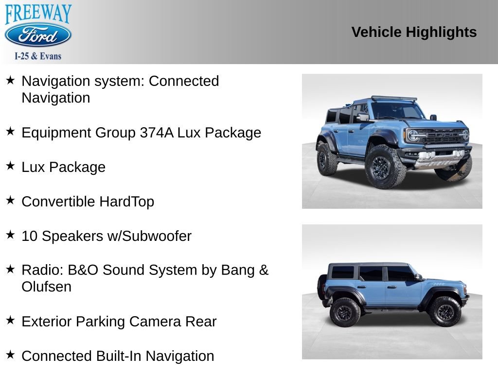 Certified 2023 Ford Bronco Raptor AWD/4WD image 4