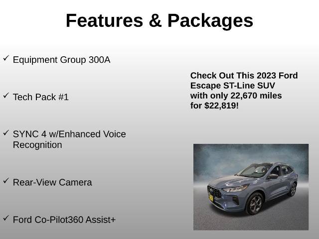 Certified 2023 Ford Escape ST-Line w/ Tech Pack #1 AWD/4WD image 4