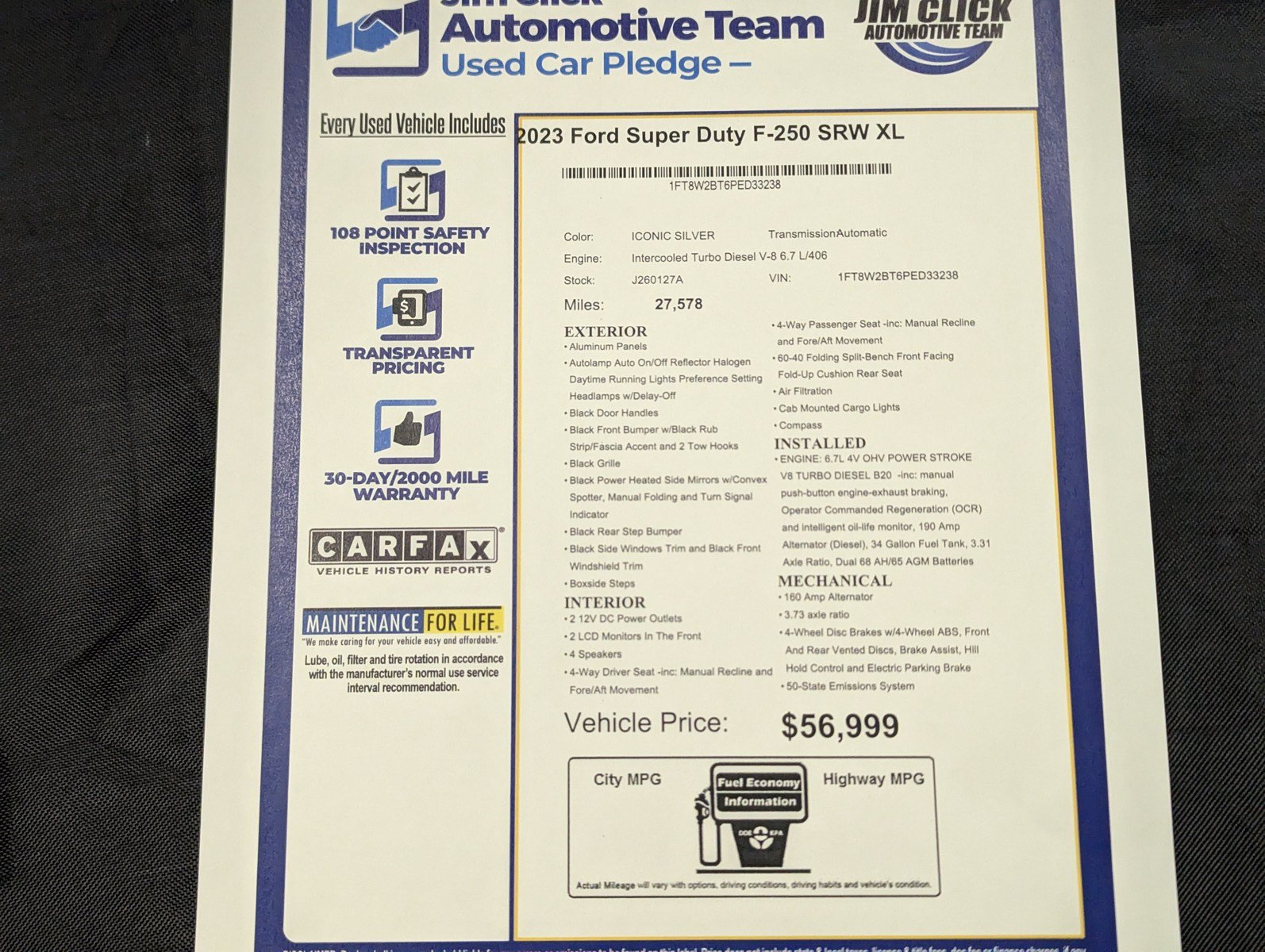 Certified 2023 Ford F250 XL w/ STX Appearance Package AWD/4WD image 14