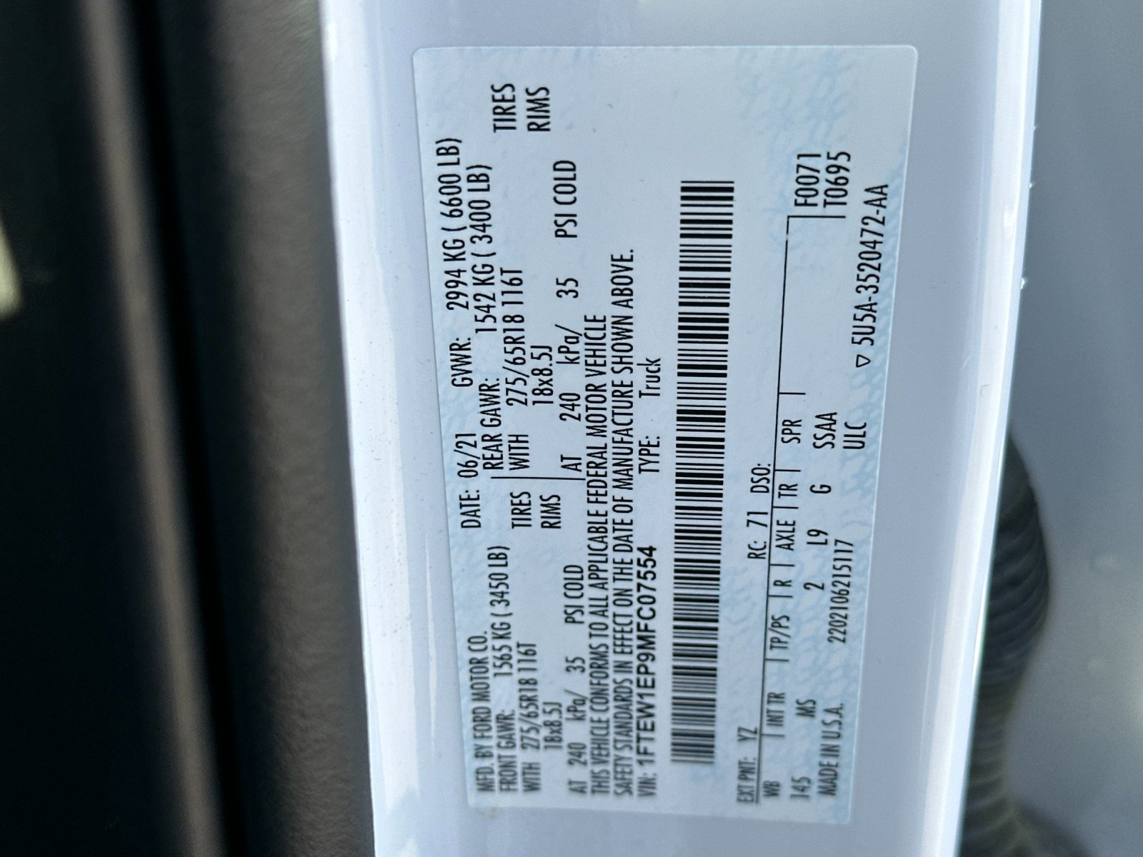 Certified 2021 Ford F150 XLT w/ Equipment Group 301A Mid image 27