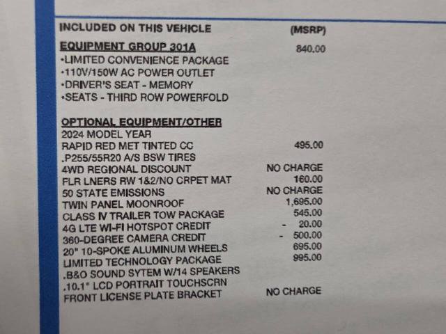 Certified 2024 Ford Explorer Limited w/ Limited Technology Package AWD/4WD image 34