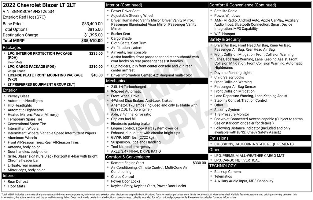 Used 2022 Chevrolet Blazer LT image 3