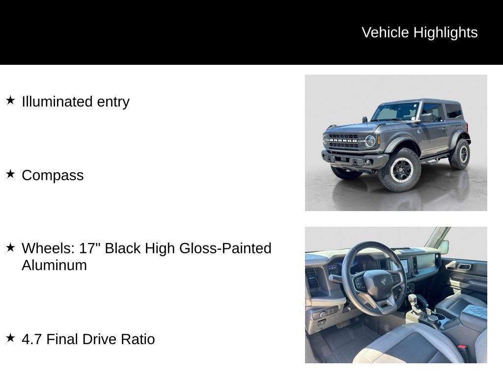Certified 2022 Ford Bronco Black Diamond w/ Sasquatch Package AWD/4WD image 26