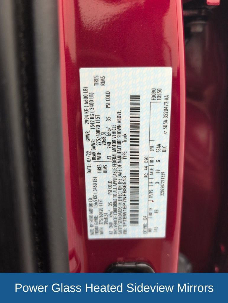 Certified 2022 Ford F150 XLT w/ Equipment Group 302A High image 47