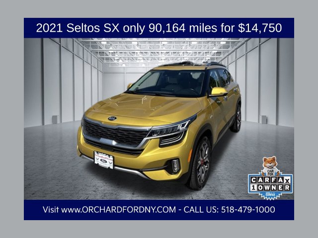 Used 2021 Kia Seltos SX w/ SX Sunroof Package AWD/4WD image 1