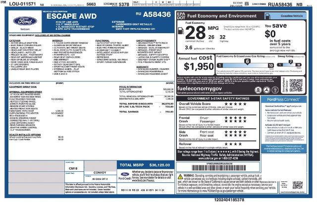 Certified 2024 Ford Escape ST-Line w/ Tech Pack #1 AWD/4WD image 26