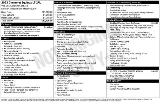 Used 2023 Chevrolet Equinox LT w/ Driver Convenience Package AWD/4WD image 24