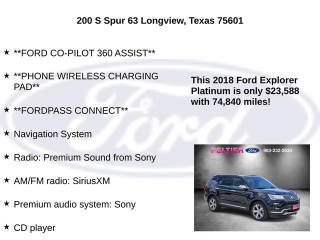 Certified 2018 Ford Explorer Platinum AWD/4WD image 15