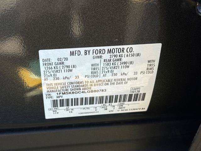 Certified 2020 Ford Explorer ST w/ ST High-Performance Pack AWD/4WD image 17