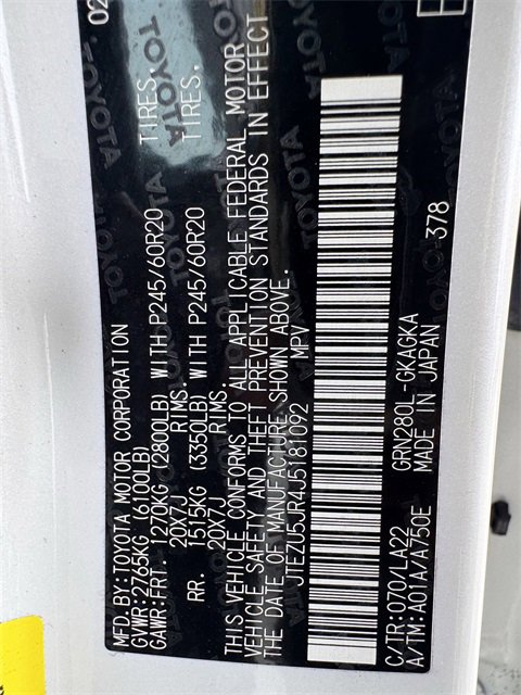 Used 2018 Toyota 4Runner Limited image 33