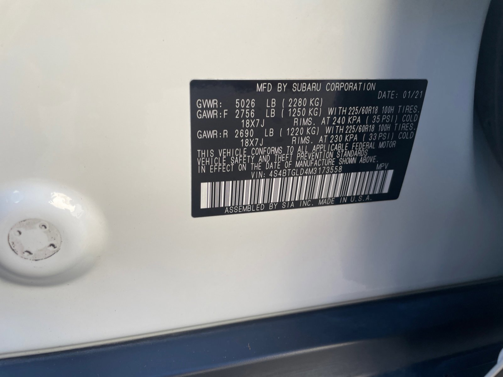 Used 2021 Subaru Outback Onyx Edition XT w/ Popular Package #2 image 35