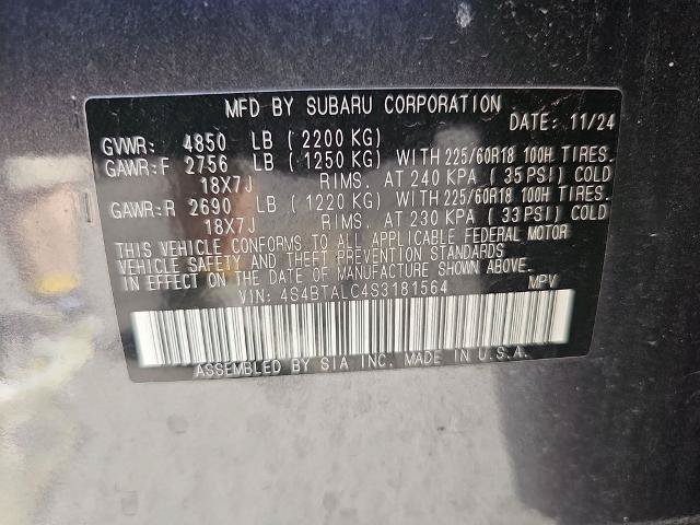 Used 2025 Subaru Outback Onyx Edition AWD/4WD image 34
