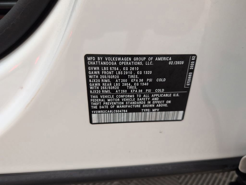 Used 2020 Volkswagen Atlas SE w/ Panoramic Sunroof Package image 49