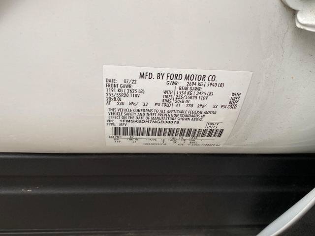Certified 2022 Ford Explorer XLT w/ Equipment Group 202A AWD/4WD image 40