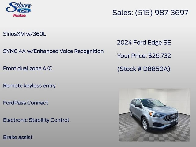 Certified 2024 Ford Edge SE image 15