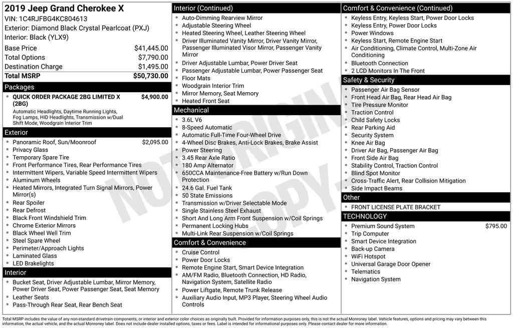 Used 2019 Jeep Grand Cherokee Limited X image 7