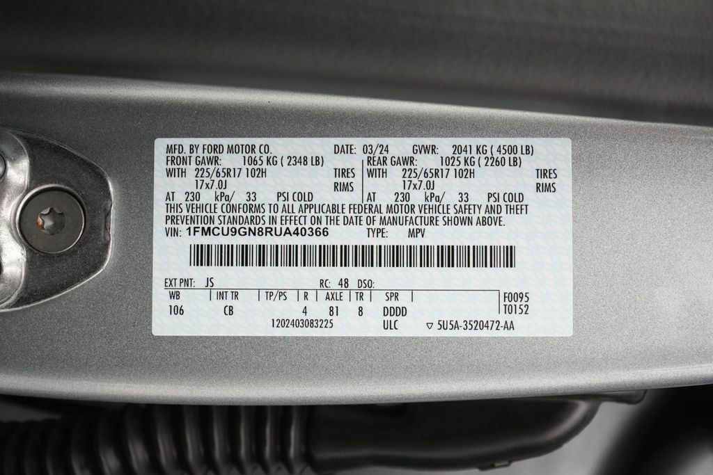 Certified 2024 Ford Escape Active w/ Tech Pack #2 image 24