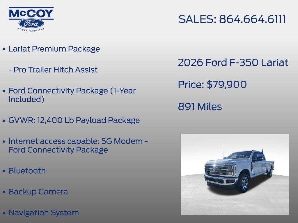 Certified 2026 Ford F350 Lariat w/ Lariat Premium Package image 26