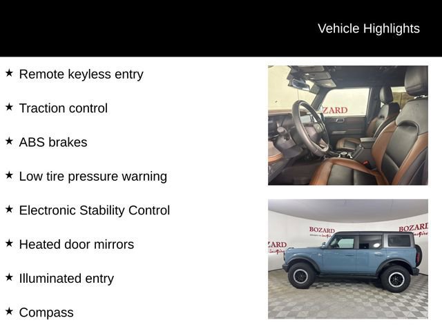 Certified 2023 Ford Bronco Outer Banks w/ Sasquatch Package image 9