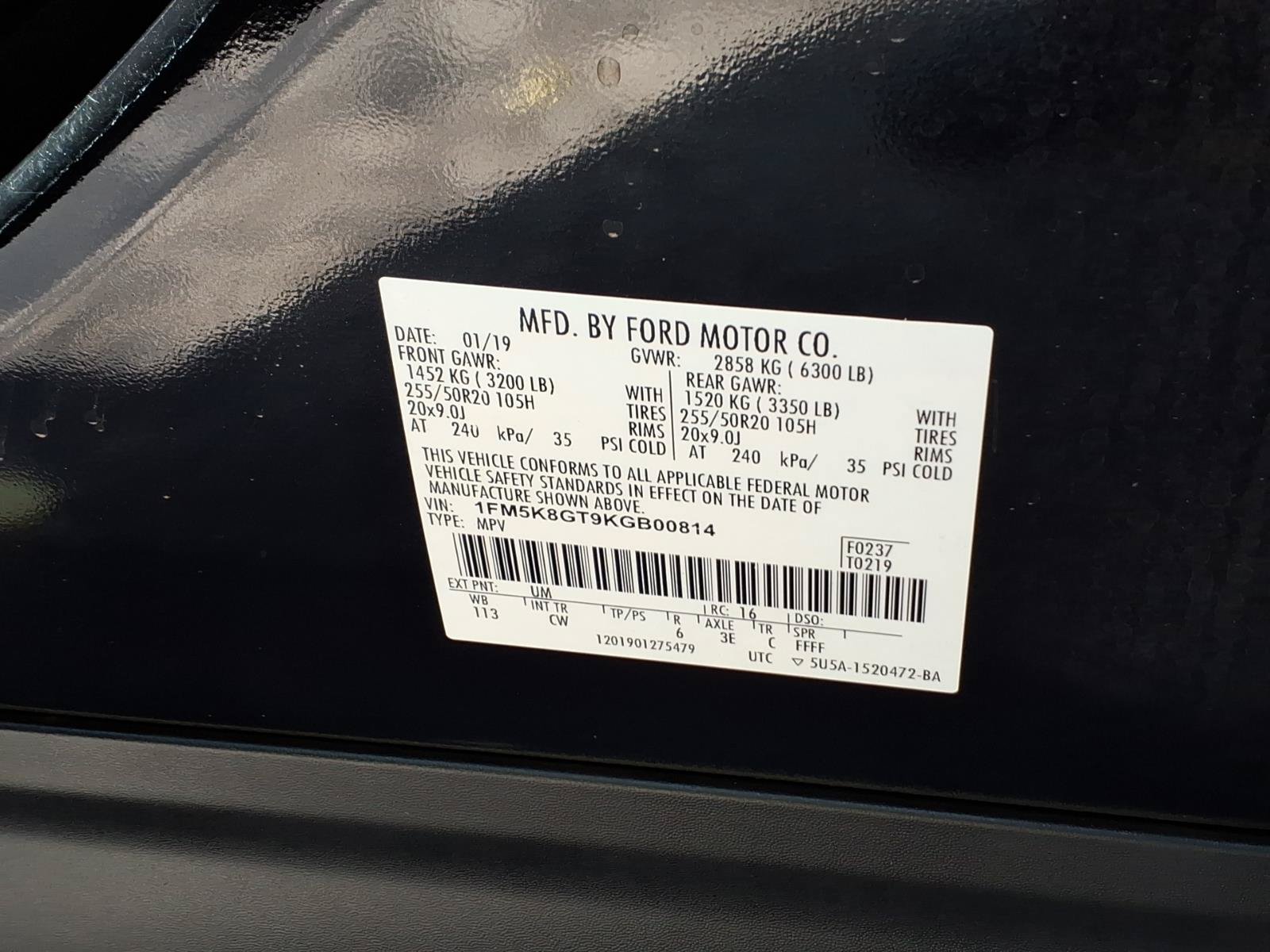 Certified 2019 Ford Explorer Sport AWD/4WD image 32