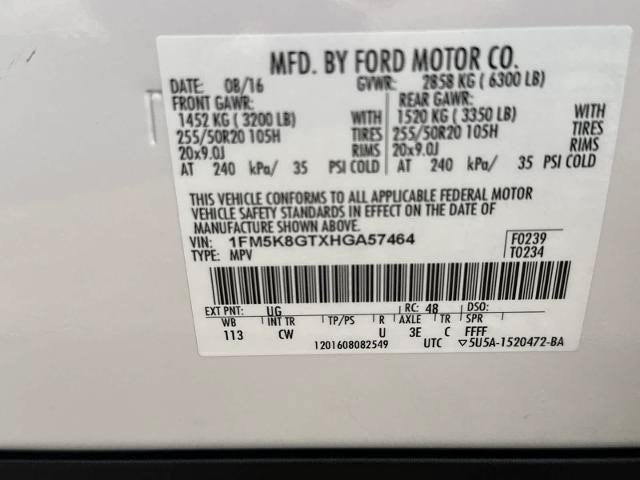 Certified 2017 Ford Explorer Sport w/ Equipment Group 401A AWD/4WD image 35