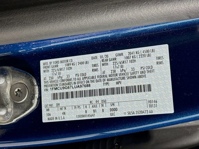 Certified 2020 Ford Escape SE image 31