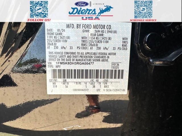 Certified 2024 Ford Explorer XLT w/ Equipment Group 202A AWD/4WD image 13