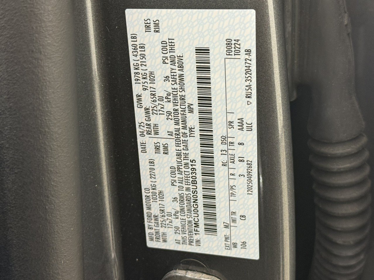 Certified 2025 Ford Escape Active w/ Cold Weather Package FWD image 23