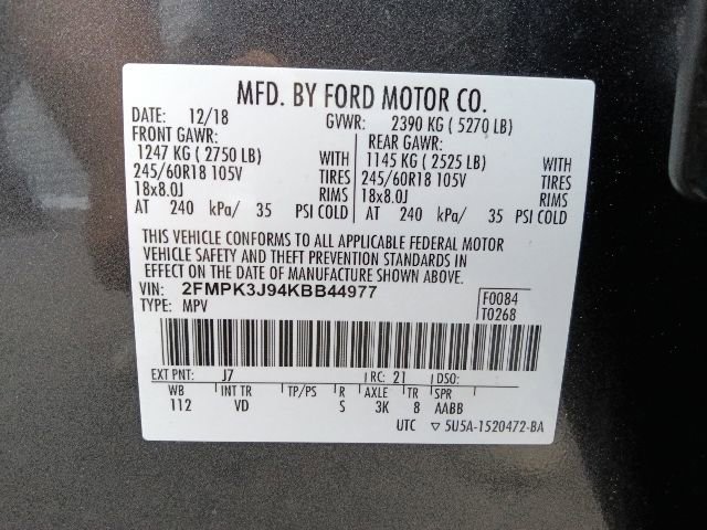 Certified 2019 Ford Edge SEL w/ Equipment Group 201A FWD image 37