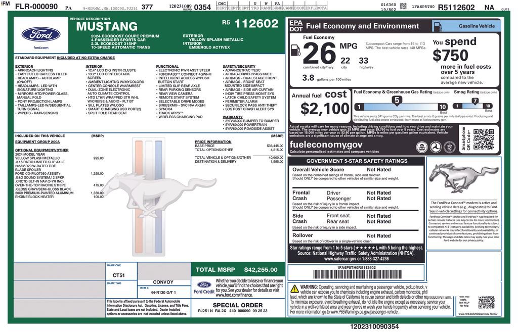 Certified 2024 Ford Mustang Premium image 8
