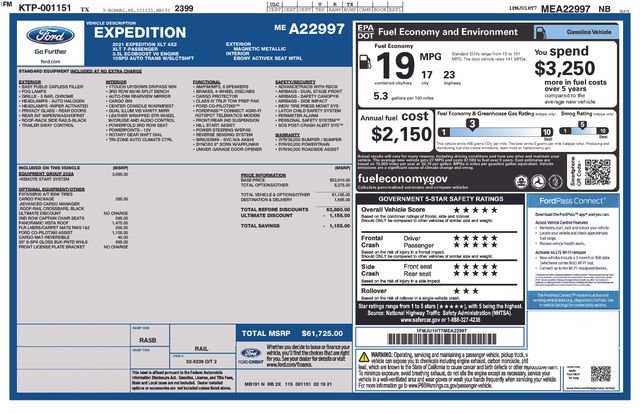 Certified 2021 Ford Expedition XLT RWD image 28