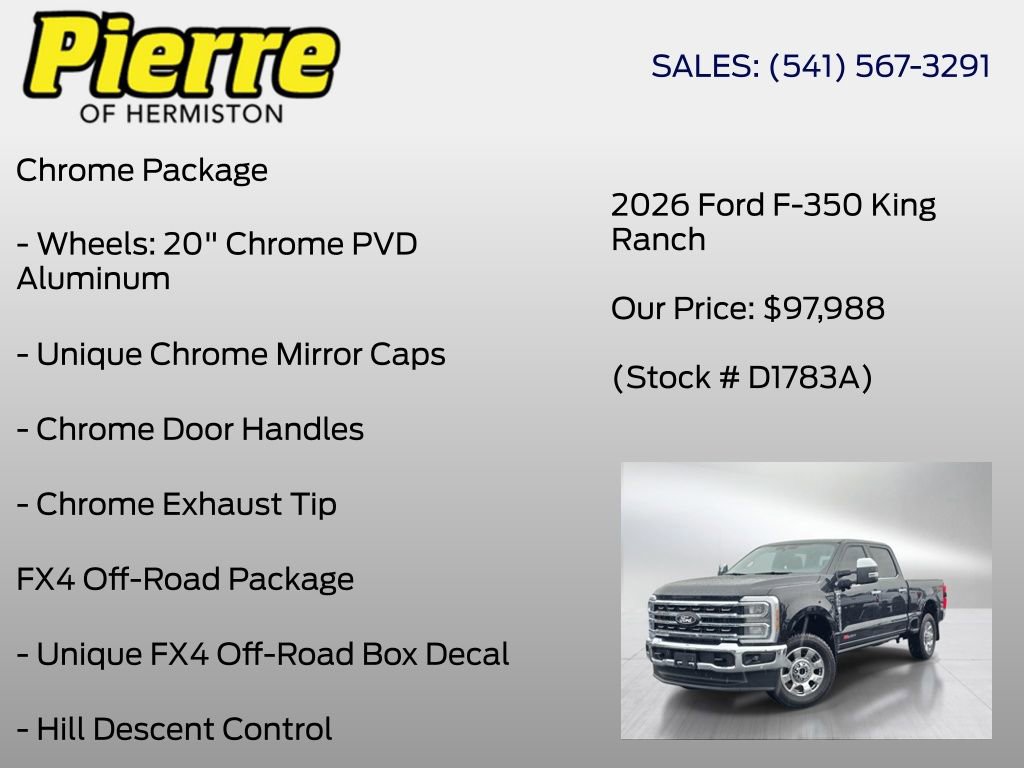 Certified 2026 Ford F350 King Ranch w/ Chrome Package AWD/4WD image 7