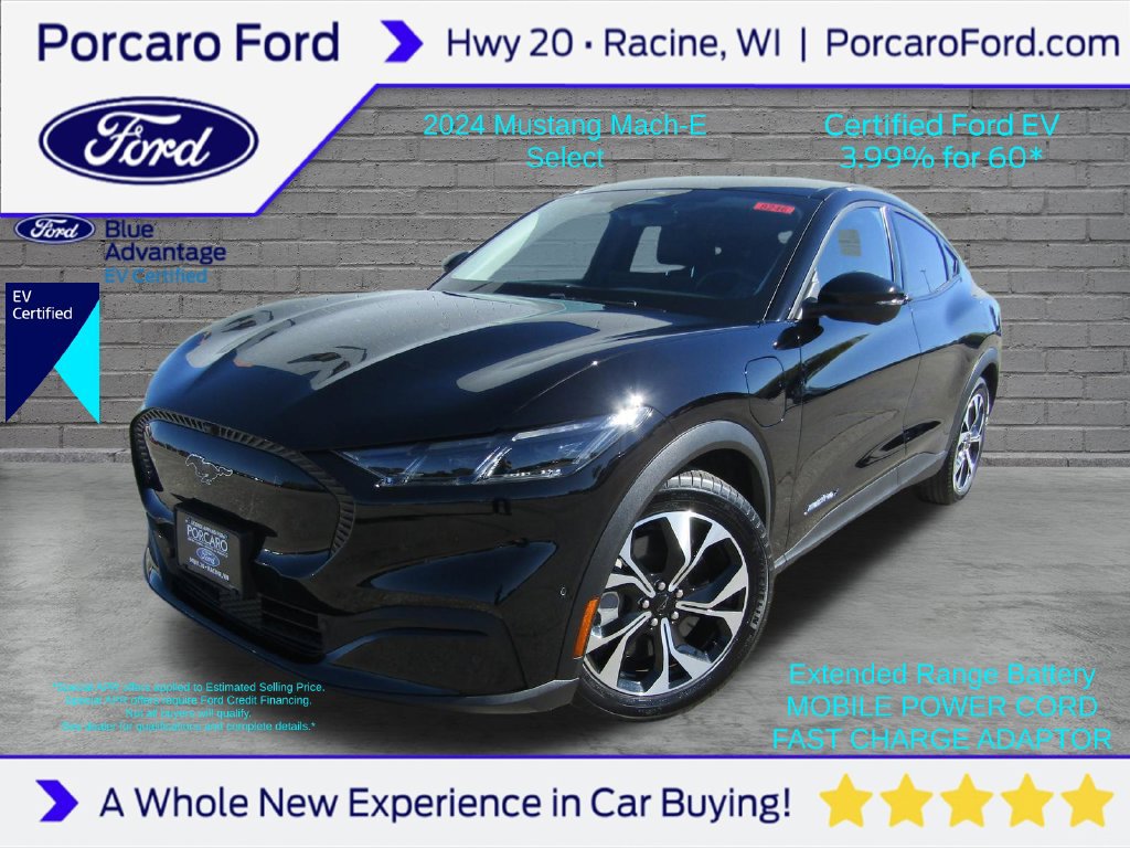 Certified 2024 Ford Mustang Mach-E Select w/ Comfort Package Lite AWD/4WD 360° Tour