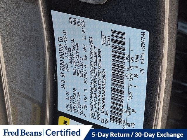 Certified 2025 Ford Bronco Sport Outer Banks w/ Outer Banks Tech Package+ AWD/4WD image 28