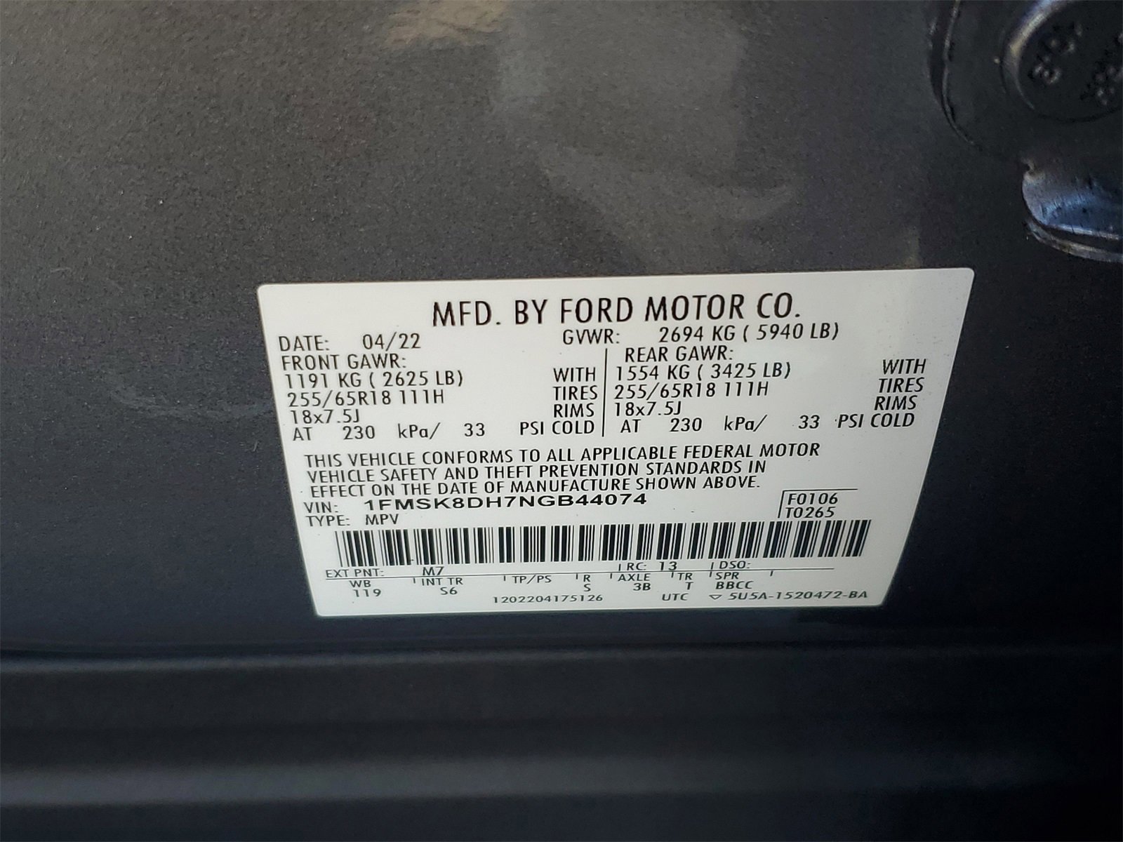 Certified 2022 Ford Explorer XLT w/ Equipment Group 202A image 32