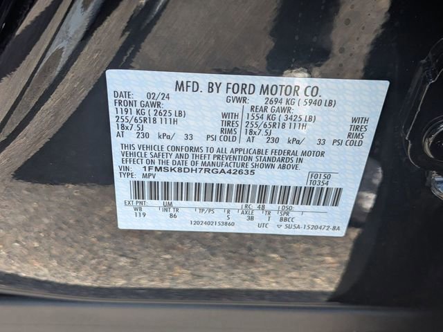 Certified 2024 Ford Explorer XLT w/ Class IV Trailer Tow Package AWD/4WD image 33