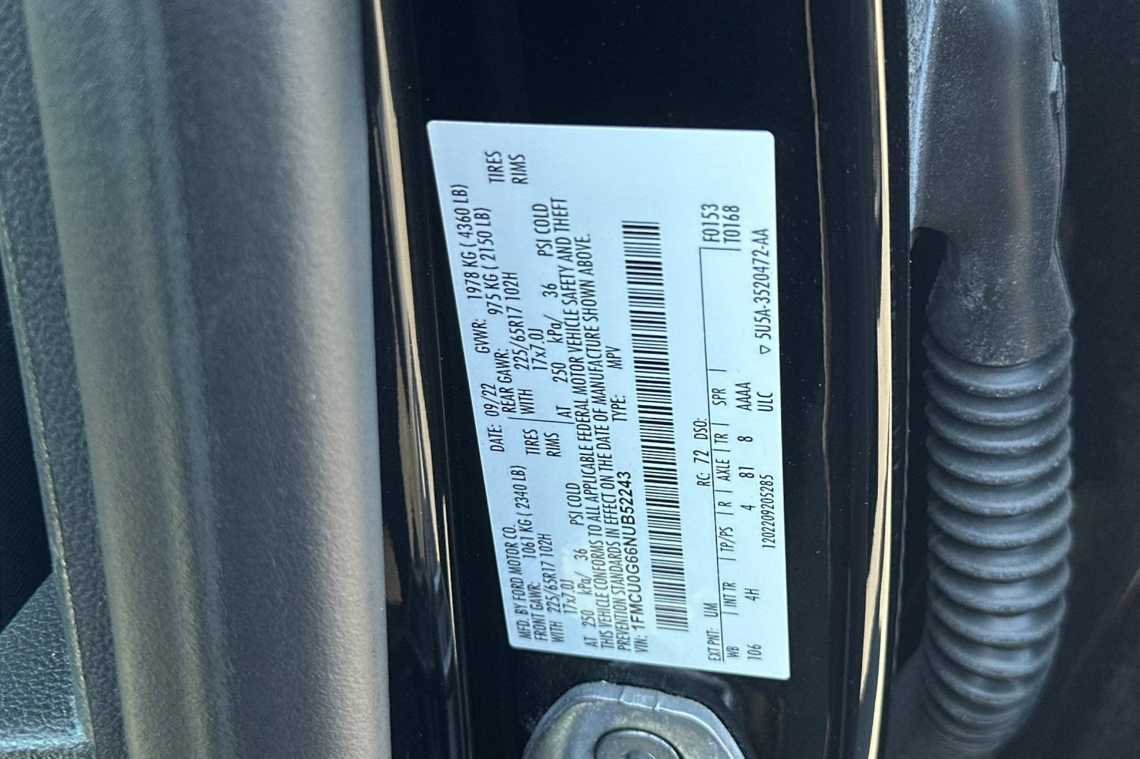 Certified 2022 Ford Escape SE w/ Convenience Package FWD image 31