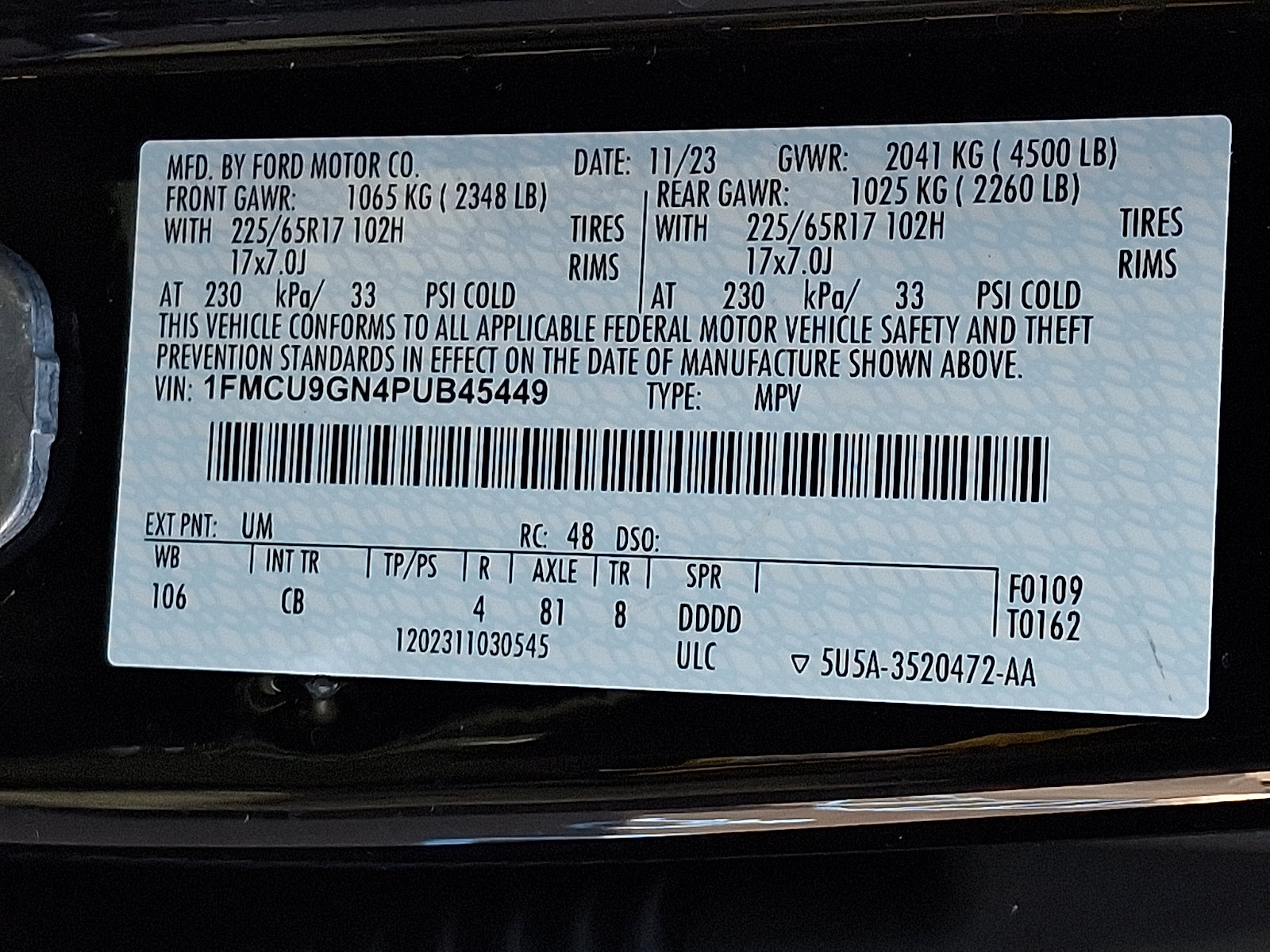 Certified 2023 Ford Escape Active w/ Tech Pack #2 image 27