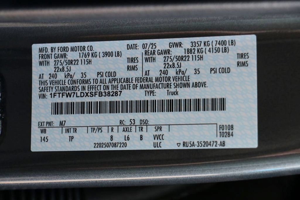 Certified 2025 Ford F150 Platinum w/ Equipment Group 703A Plus AWD/4WD image 43