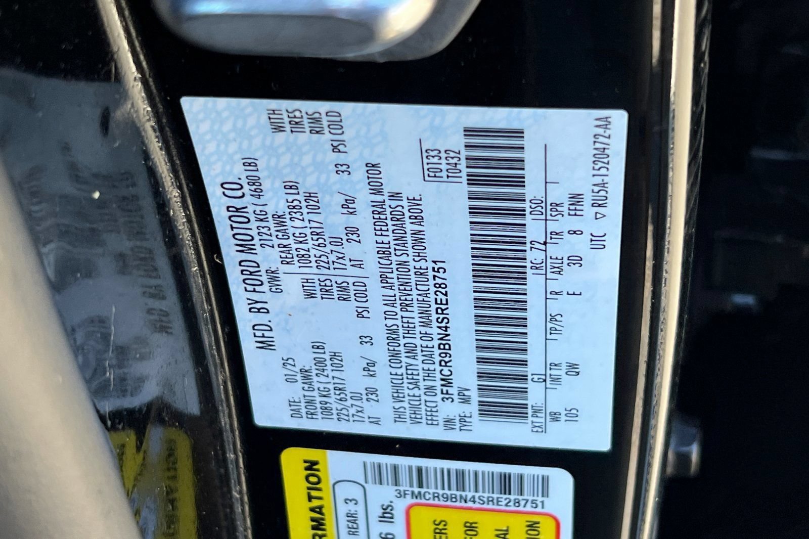 Certified 2025 Ford Bronco Sport Big Bend w/ Convenience Package AWD/4WD image 30