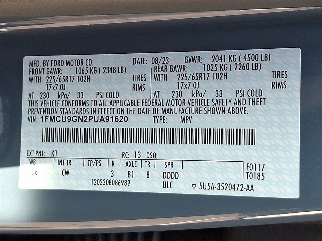 Certified 2023 Ford Escape Active image 28